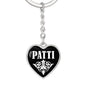 Patti v03 - Heart Pendant Luxury Keychain