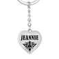 Jeannie v01 - Heart Pendant Luxury Keychain