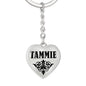 Tammie v01 - Heart Pendant Luxury Keychain
