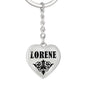 Lorene v01 - Heart Pendant Luxury Keychain