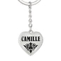 Camille v01 - Heart Pendant Luxury Keychain
