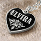 Elvira v02 - Heart Pendant Luxury Keychain