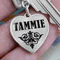Tammie v01 - Heart Pendant Luxury Keychain
