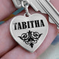 Tabitha v01 - Heart Pendant Luxury Keychain