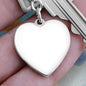 Mama, Est. 1997 v3 - Heart Pendant Luxury Keychain