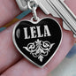 Lela v02 - Heart Pendant Luxury Keychain