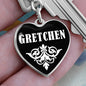 Gretchen v03 - Heart Pendant Luxury Keychain