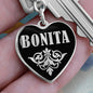 Bonita v02 - Heart Pendant Luxury Keychain