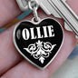 Ollie v03 - Heart Pendant Luxury Keychain
