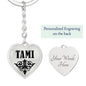 Tami v01 - Heart Pendant Luxury Keychain