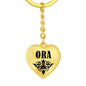 Ora v01 - Heart Pendant Luxury Keychain