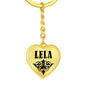 Lela v01 - Heart Pendant Luxury Keychain