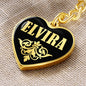 Elvira v02 - Heart Pendant Luxury Keychain
