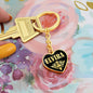 Elvira v02 - Heart Pendant Luxury Keychain