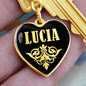 Lucia v02 - Heart Pendant Luxury Keychain