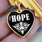 Hope v03 - Heart Pendant Luxury Keychain