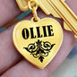Ollie v01 - Heart Pendant Luxury Keychain