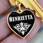 Henrietta v03 - Heart Pendant Luxury Keychain