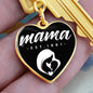 Mama, Est. 1961 v3 - Heart Pendant Luxury Keychain
