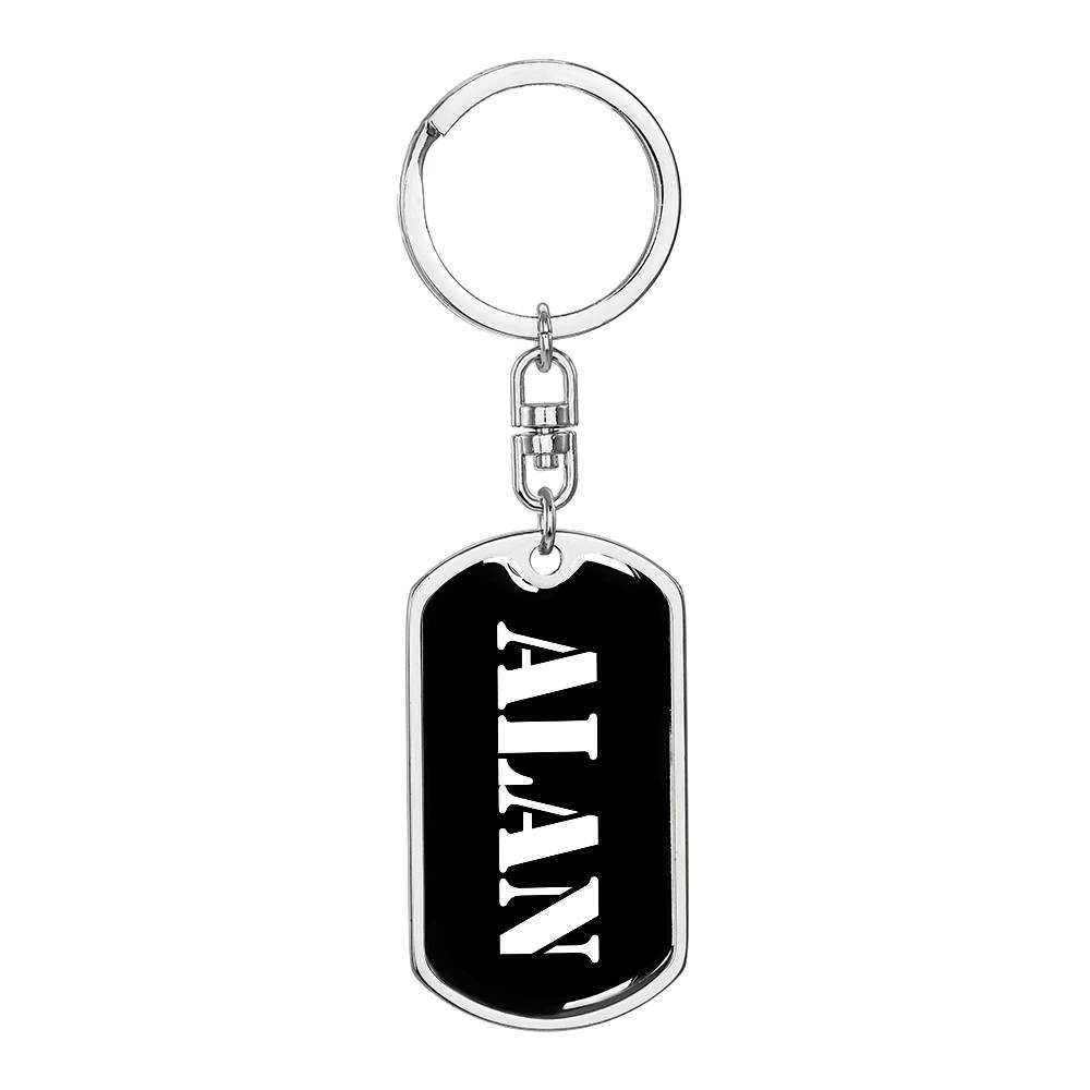 Alan v2 - Luxury Dog Tag Keychain