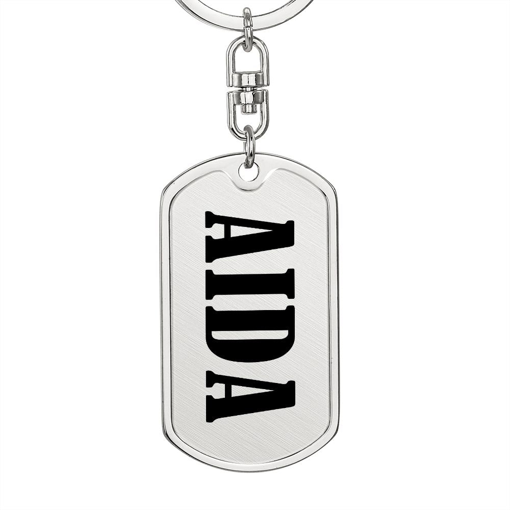 Aida v01 - Luxury Dog Tag Keychain