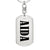 Aida v01 - Luxury Dog Tag Keychain