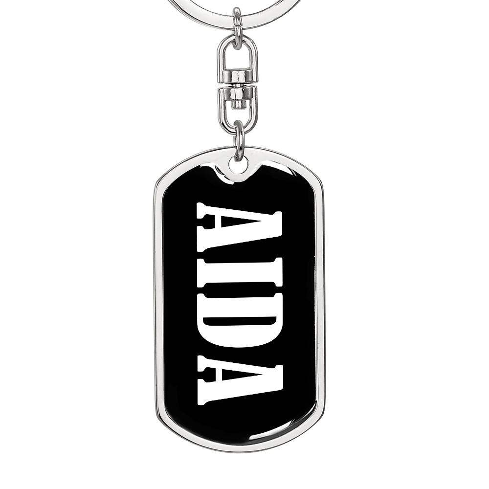 Aida v03 - Luxury Dog Tag Keychain