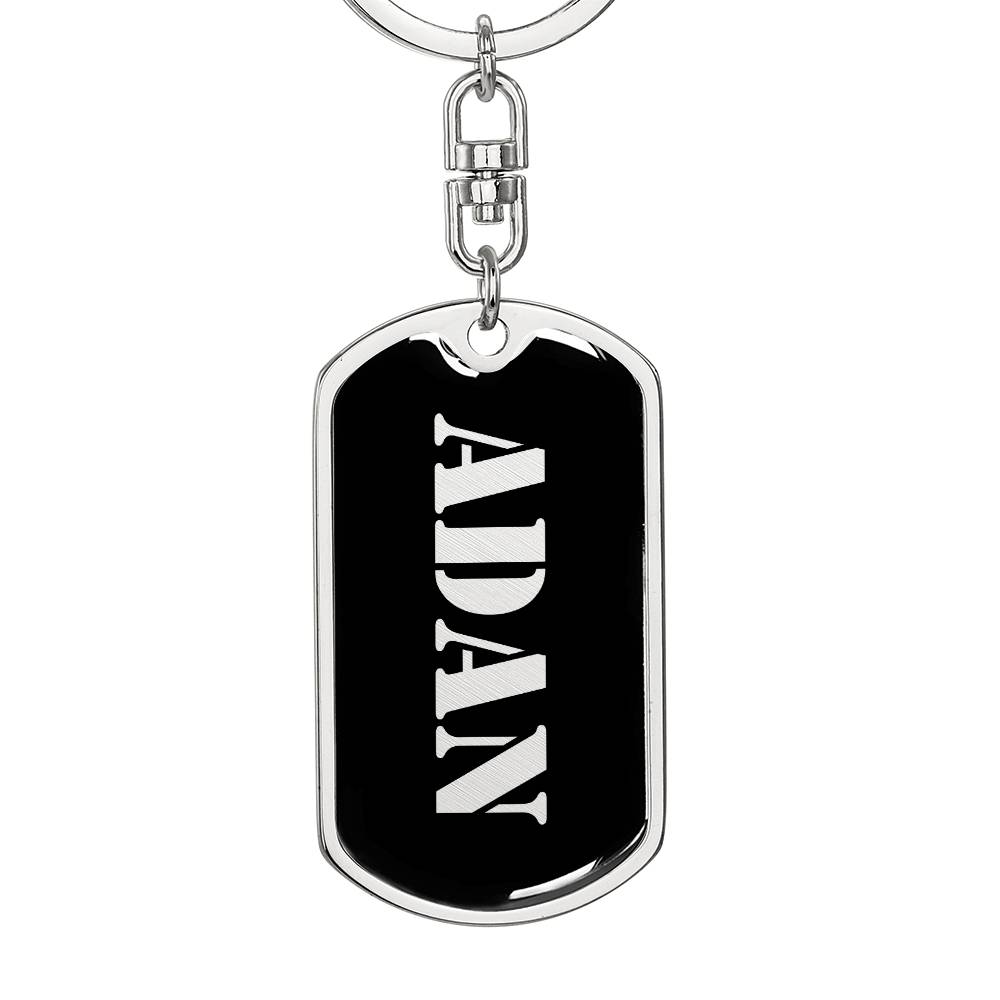 Adan v2 - Luxury Dog Tag Keychain