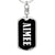 Aimee v03 - Luxury Dog Tag Keychain