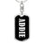 Addie v03 - Luxury Dog Tag Keychain