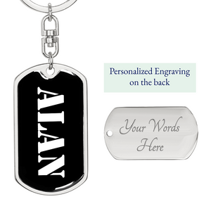 Alan v2 - Luxury Dog Tag Keychain