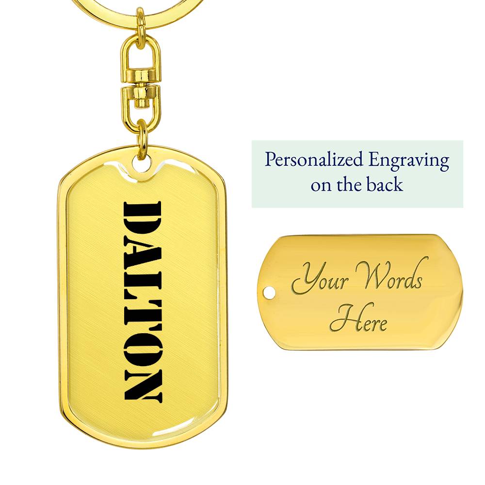 Dalton - Luxury Dog Tag Keychain