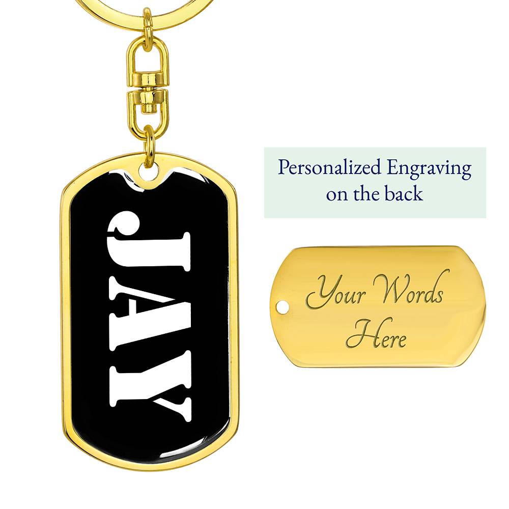 Jay v2 - Luxury Dog Tag Keychain