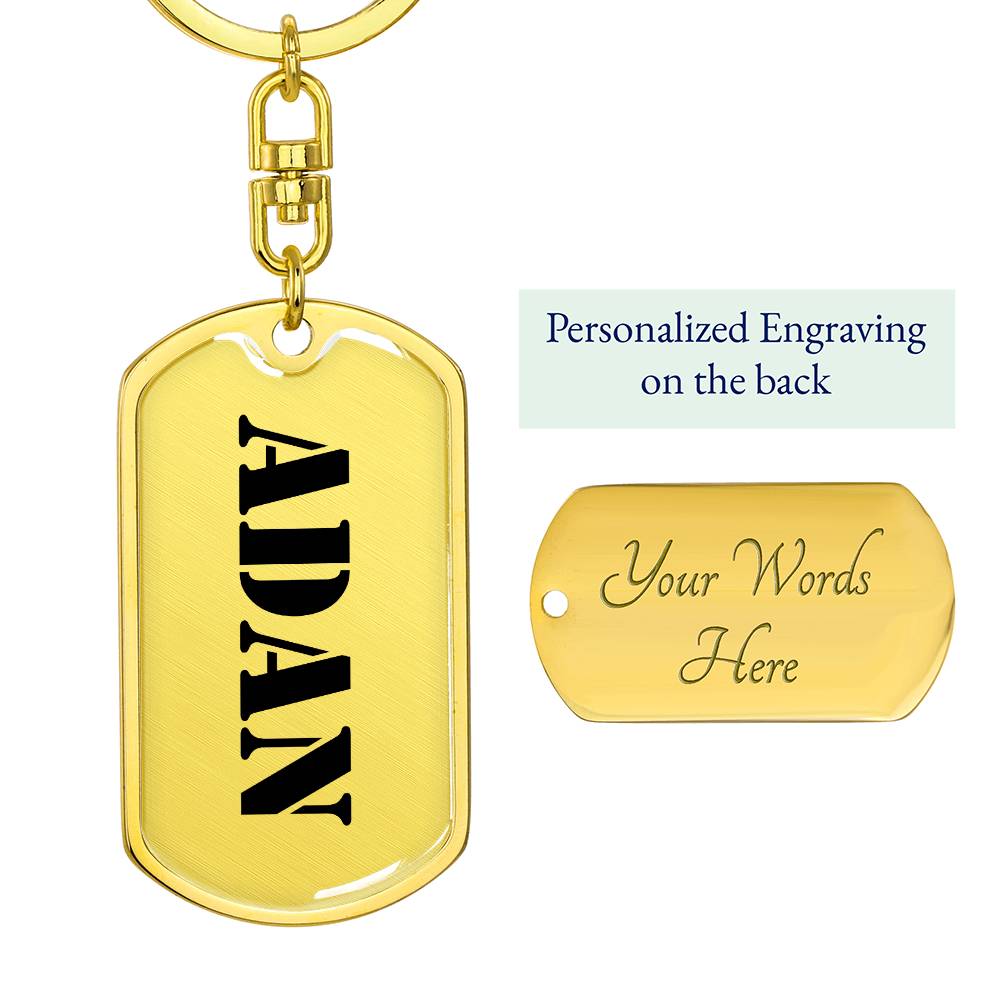 Adan - Luxury Dog Tag Keychain