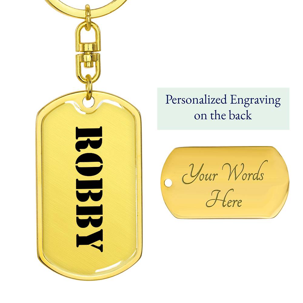Robby - Luxury Dog Tag Keychain