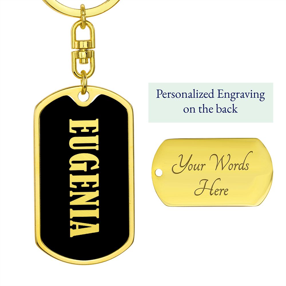 Eugenia v02 - Luxury Dog Tag Keychain