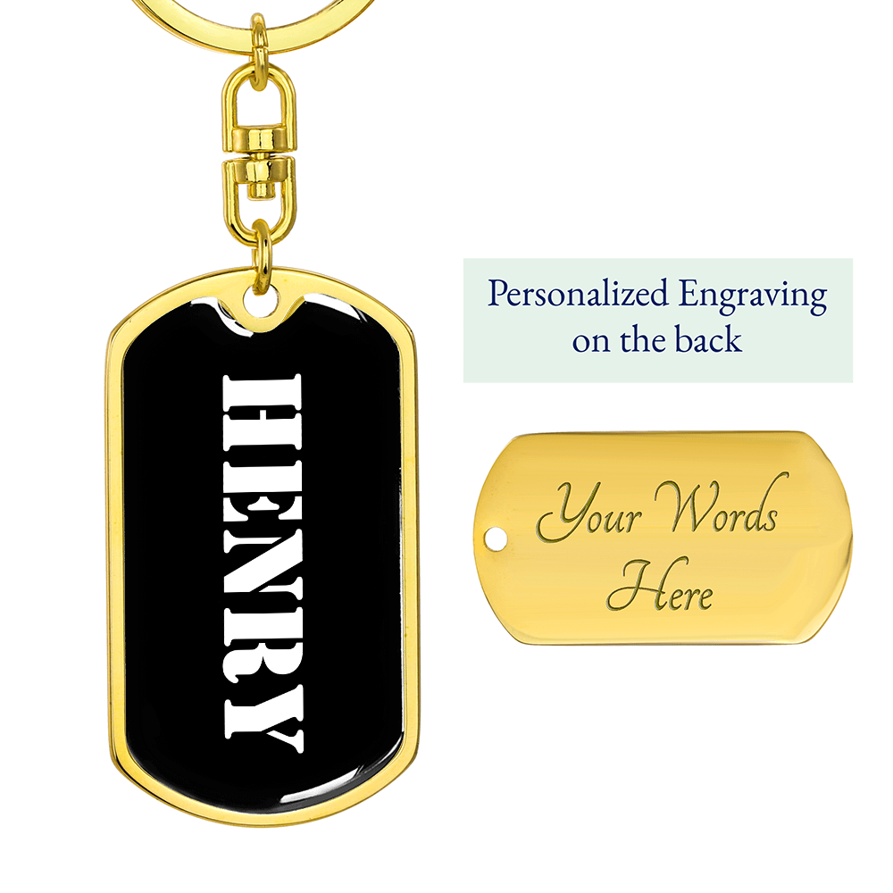 Henry v2 - Luxury Dog Tag Keychain