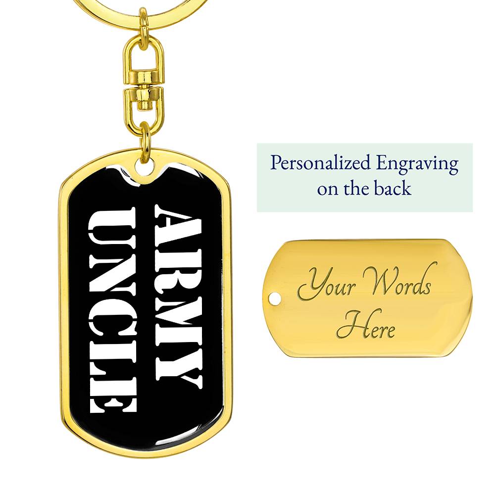 Army Uncle v3 - Luxury Dog Tag Keychain