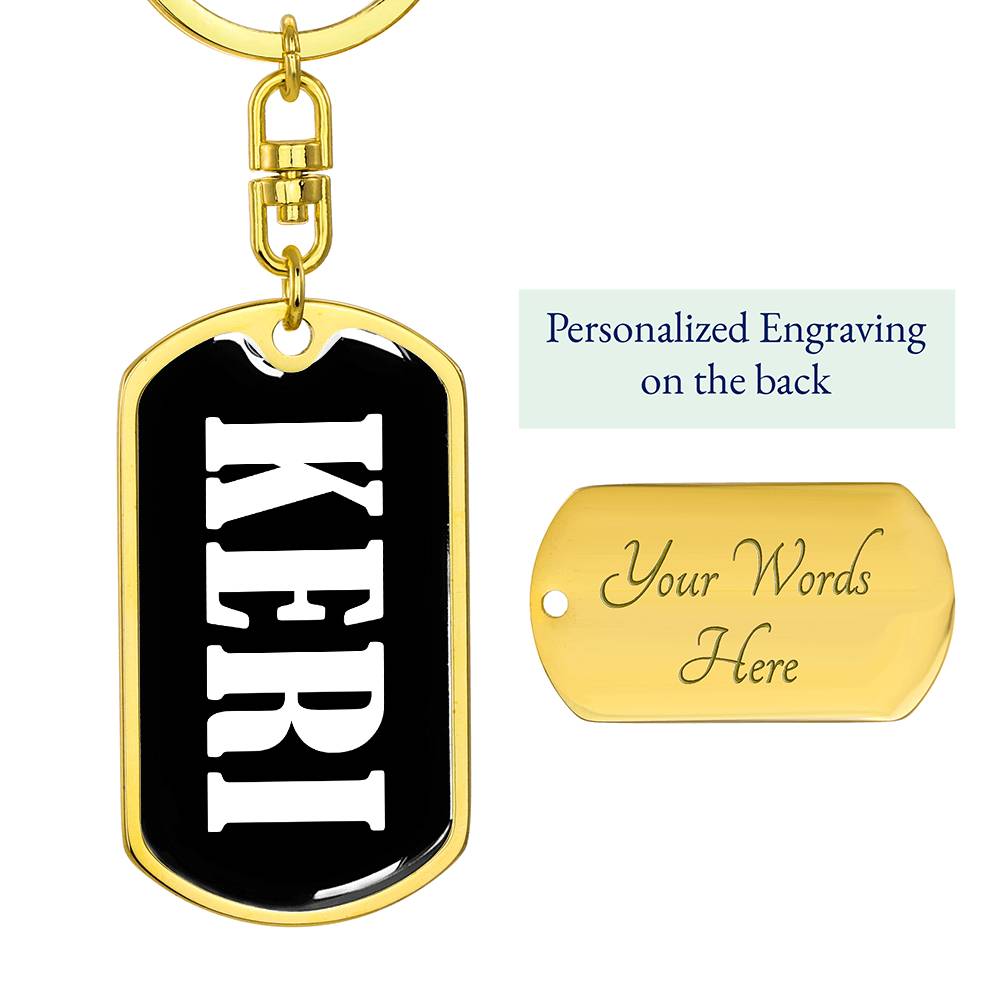 Keri v03 - Luxury Dog Tag Keychain