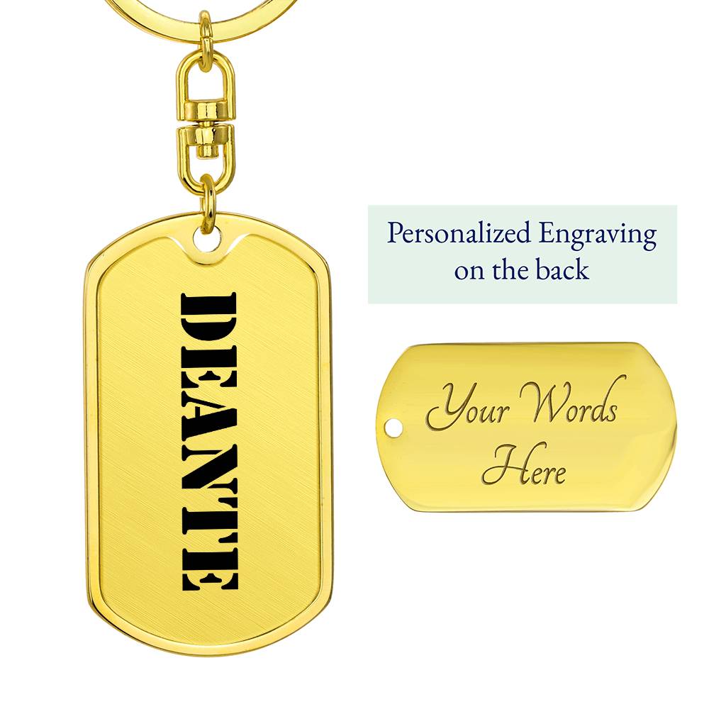 Deante - Luxury Dog Tag Keychain