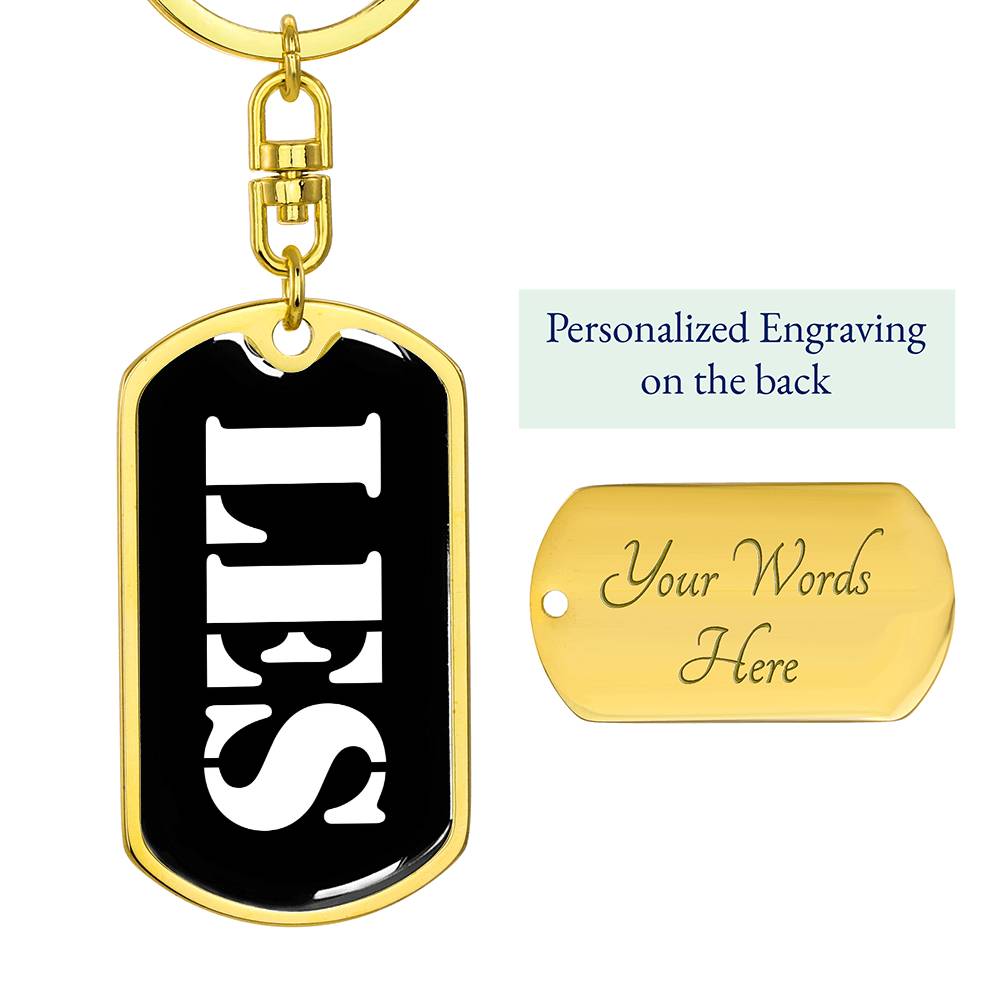 Les v3 - Luxury Dog Tag Keychain