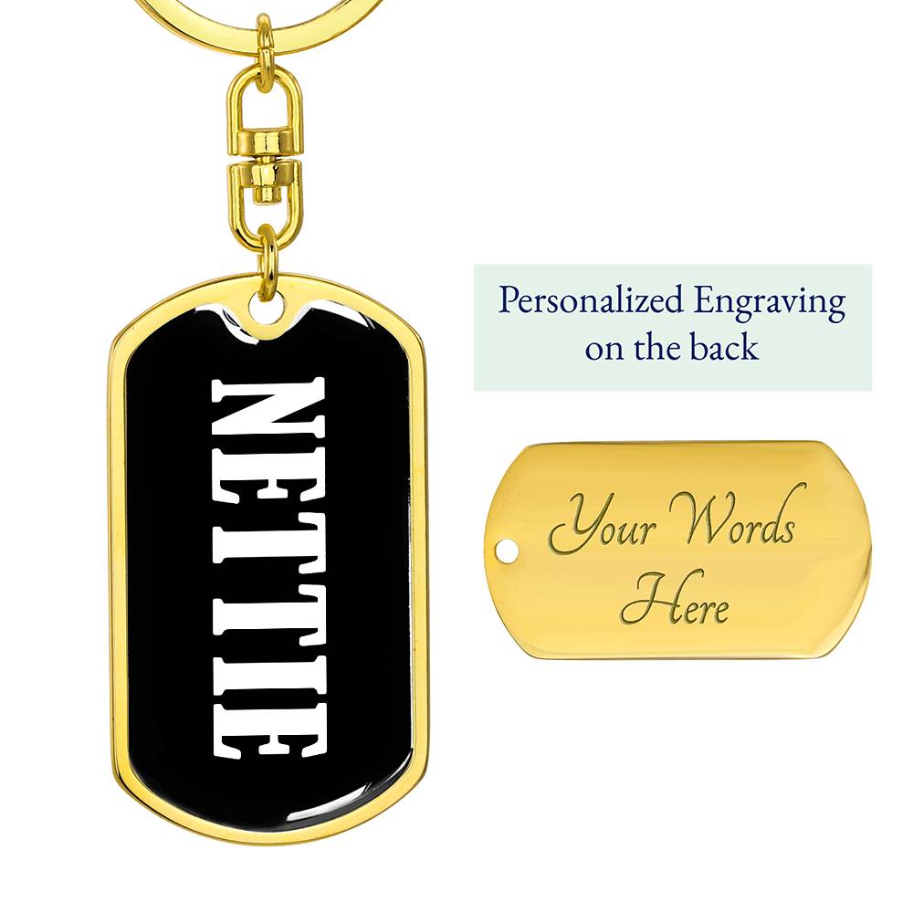 Nettie v03 - Luxury Dog Tag Keychain