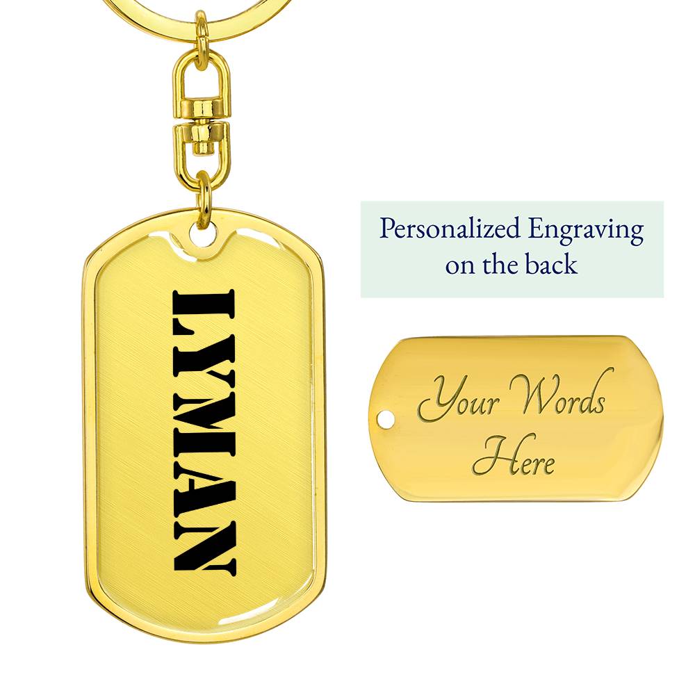 Lyman - Luxury Dog Tag Keychain