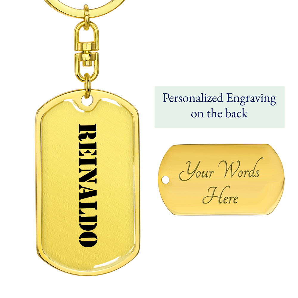 Reinaldo - Luxury Dog Tag Keychain