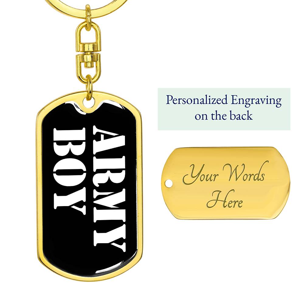 Army Boy v3 - Luxury Dog Tag Keychain
