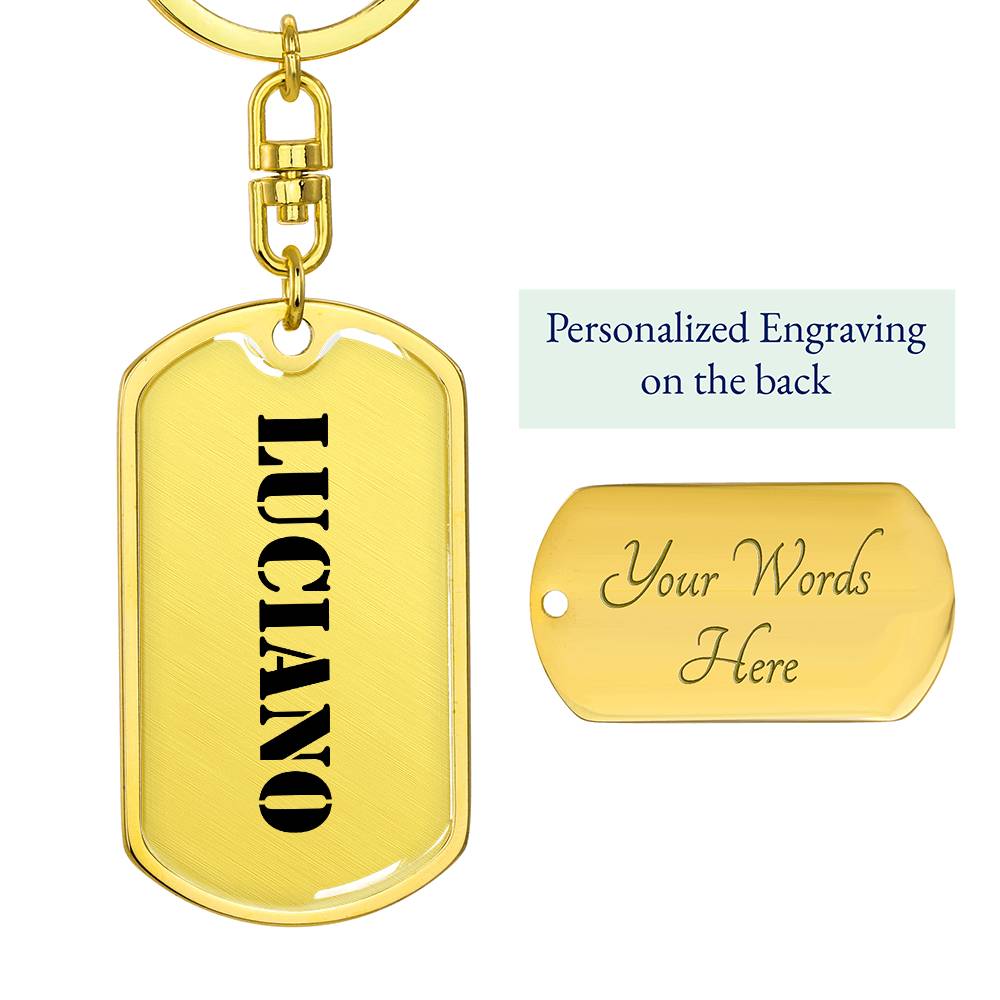 Luciano - Luxury Dog Tag Keychain