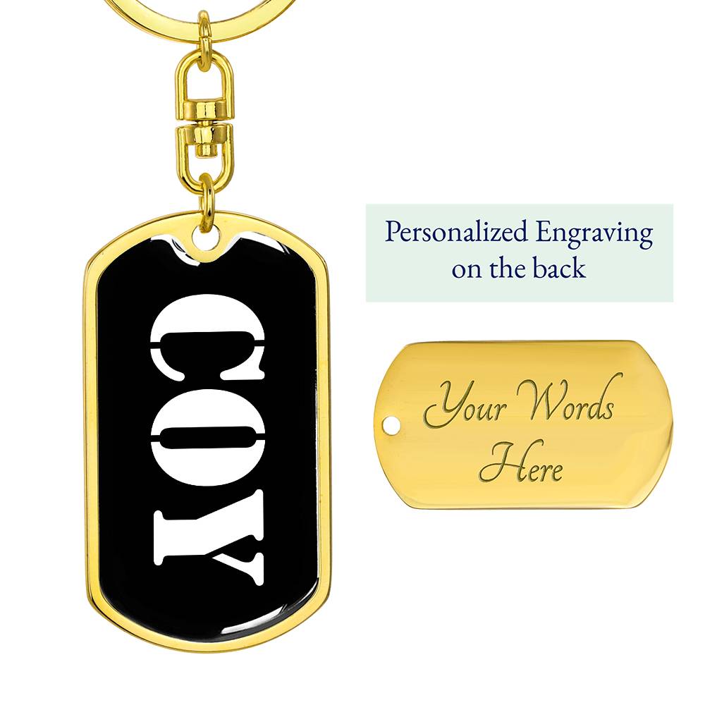 Coy v3 - Luxury Dog Tag Keychain