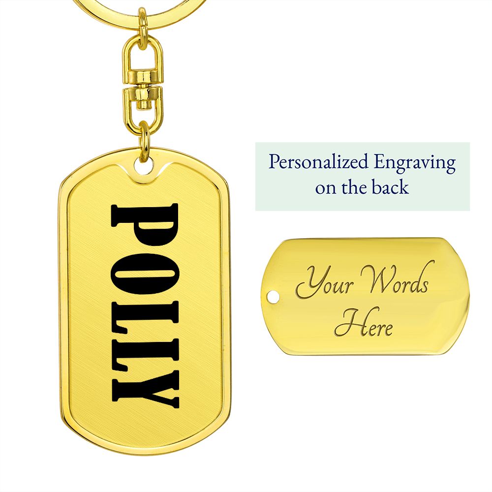 Polly v01 - Luxury Dog Tag Keychain