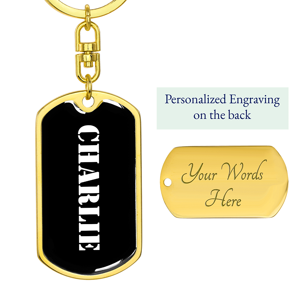 Charlie v2 - Luxury Dog Tag Keychain