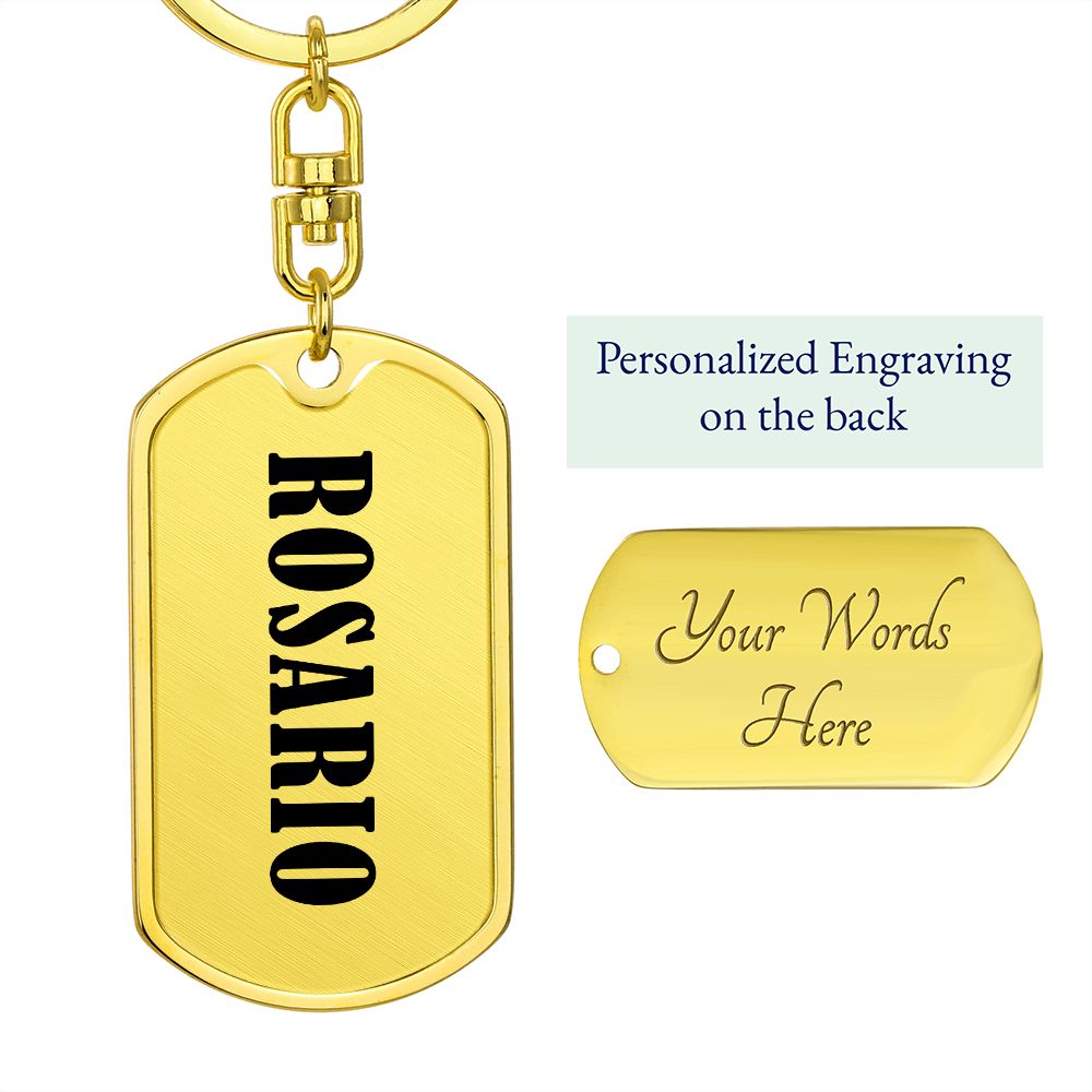 Rosario v01 - Luxury Dog Tag Keychain